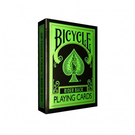 Playing Cards - Bicycle Rider Back Reverse (plastic-coated, 52 cards, black)