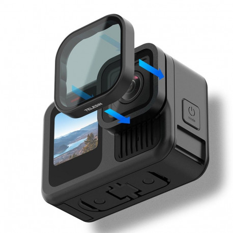 Underwater Filter - Telesin GP-FLT-904 Set for GoPro HERO 9, 10, 11, 12 Red/Magenta/Violet