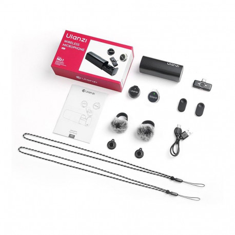 Microphone System - ULANZI A30 Tiny Mic USB-C, 50m range, noise reduction