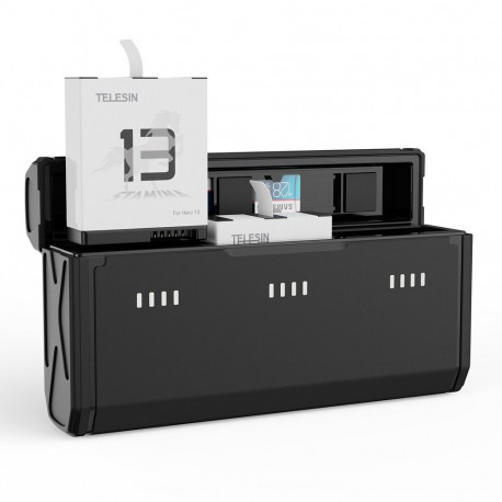 Camera Battery - Telesin S0-ECB-09-TGP Portable Charger with 2 Batteries for GoPro HERO 13