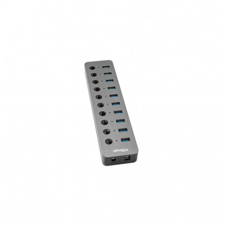 Adapter - HiSmart USB Hub 10 Ports 5Gb/s Black