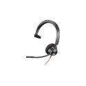 Headset - HP Poly Blackwire 3310 USB Type-C, USB-A, Black
