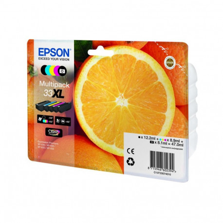 Ink Cartridge - Epson 33XL Multipack (C13T33574011, high-capacity, cyan)