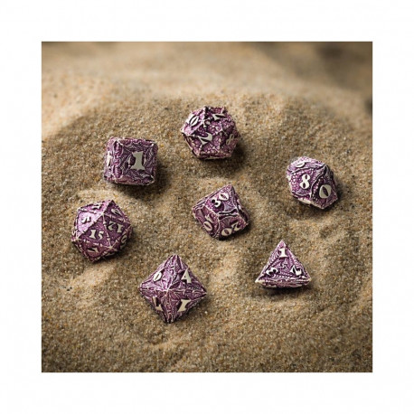 Dice Set - Dracopolis The Yucatan Featherwing 7 Dice Sand Color