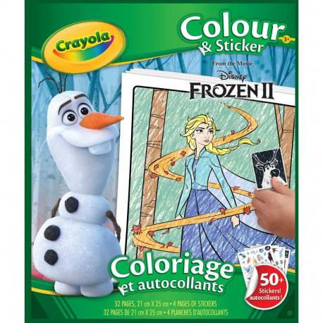 CRAYOLA FROZEN Värvimis- ja kleepimisraamat