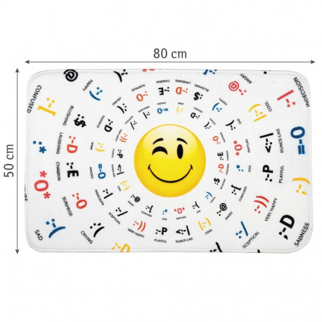 Tatkraft 3D Emotions Bath Mat 50X80 cm Ultra Soft Anti Slip