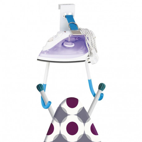 ArtMoon Gefest Over the Door Iron and Ironing Board Holder Powder Coated Steel Tubes 45X12X25cm