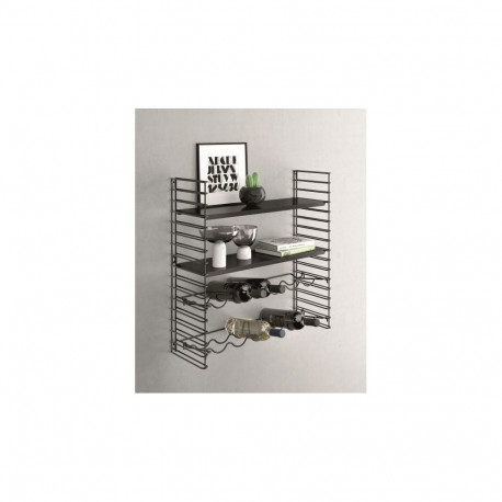 Pudelihoidjaga  ja riiul 2 in 1, Metaltex, 70X21X68