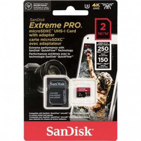 SanDisk microSDXC            2TB Extreme Pro A2 C10 V30 UHS-I U3