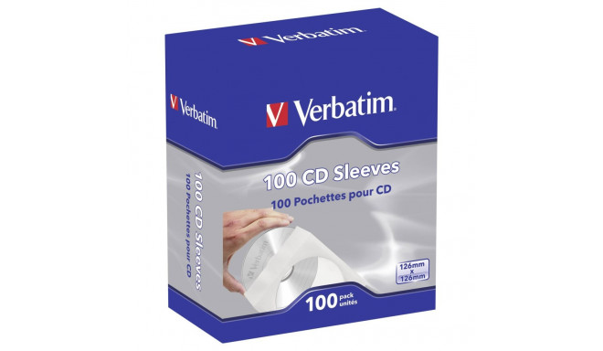 1x100 Verbatim CD/DVD ümbrised