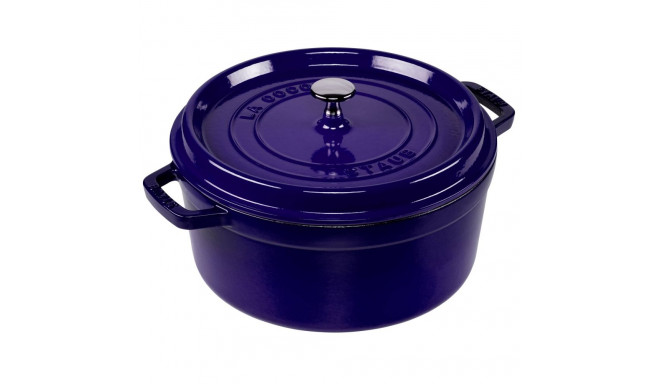 Staub Round Cocotte, 26cm Dark Blue, Cast Iron