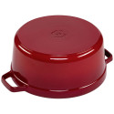 Staub ümmargune cocotte, 26cm malm, kirsipunane
