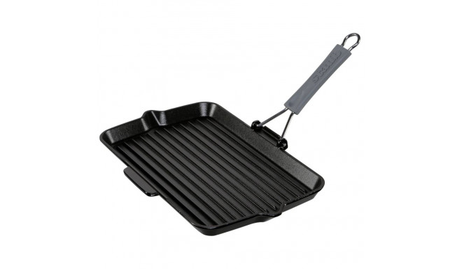 Staub Square Grill Pan  34x21cm induction, Black, Cast Iron