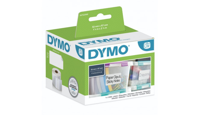 Dymo eemaldatav universaalne 57mm x 32mm 1 x 1000 tk 11354