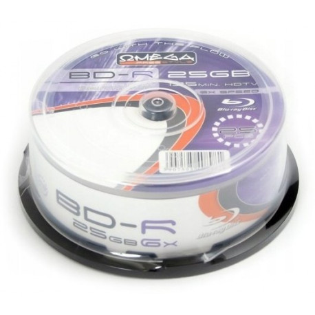 Omega Freestyle BD-R 25GB 6x Printable 25tk tornis