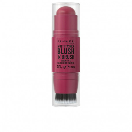 RIMMEL LONDON MULTI-TASKER BLUSH 'N' BRUSH stick #200-Fushia Glam 8 gr