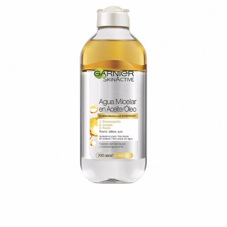 GARNIER SKINACTIVE agua micelar en aceite waterproof 400 ml