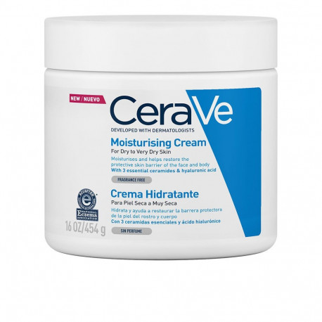 CeraVe niisutav kreem näole ja kehale hüaluroonhappe ja asendamatute keramiididega 454g