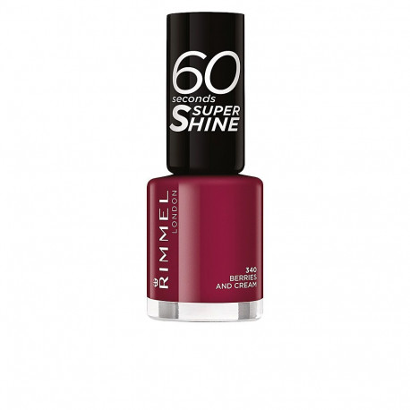 RIMMEL LONDON 60 SECONDS SUPER SHINE esmalte de uñas #340-berries and cream 8 ml
