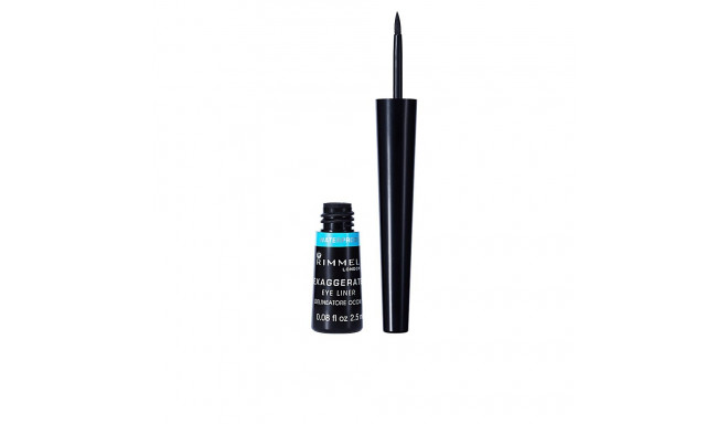 RIMMEL LONDON vedel silmalainer EXAGGERATE veekindel 2,50ml, #003-black