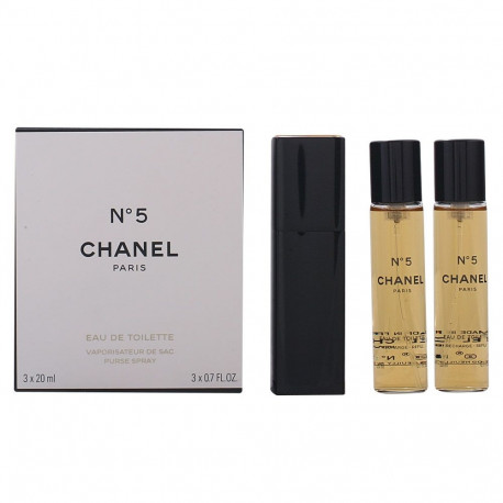 CHANEL Nº 5 eau de toilette vaporizador para el bolso 3 x 20 ml
