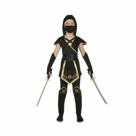 Costume for Children My Other Me Black Ninja (5 Pieces) - 7-9 Years