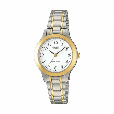 Unisex Kell Casio LTP-1263PG-7BEG Valge (Ø 27 mm)