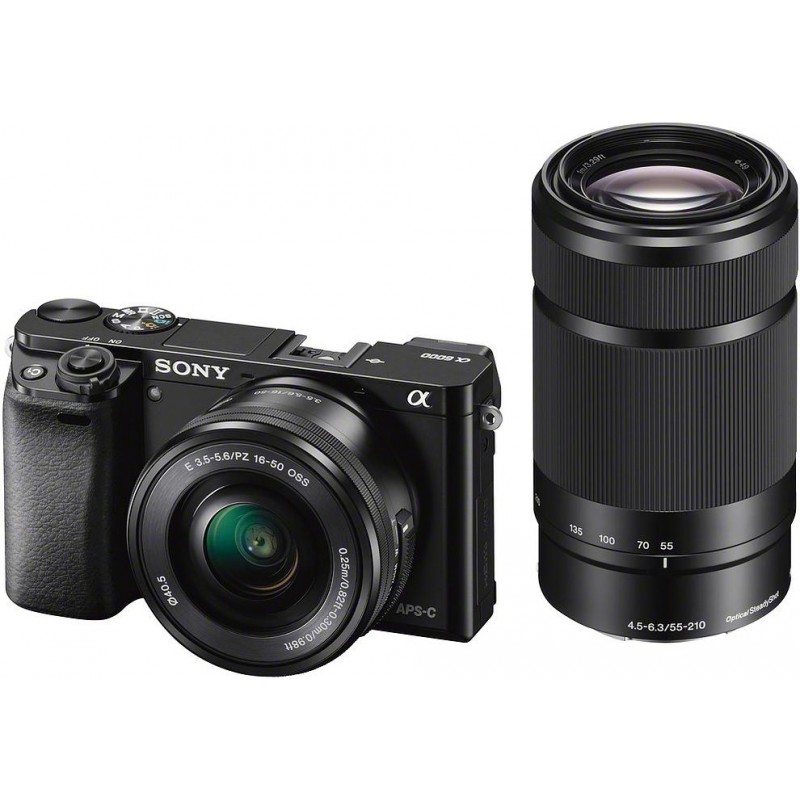 Sony a6000 + 16-50мм + 55-21 мм Kit, чёрный