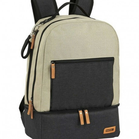 Sports Bag with Shoe holder Safta M883 Beige Dark grey 15 L