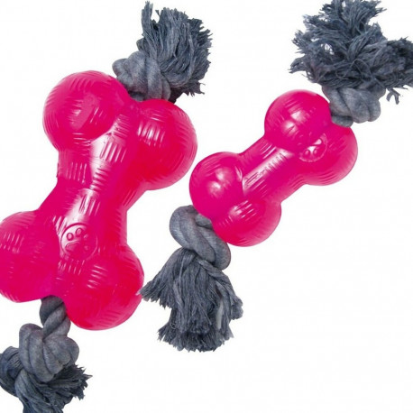 Koera närimismänguasi Gloria TPR Nööriga Roosa Suurus M (14 cm)