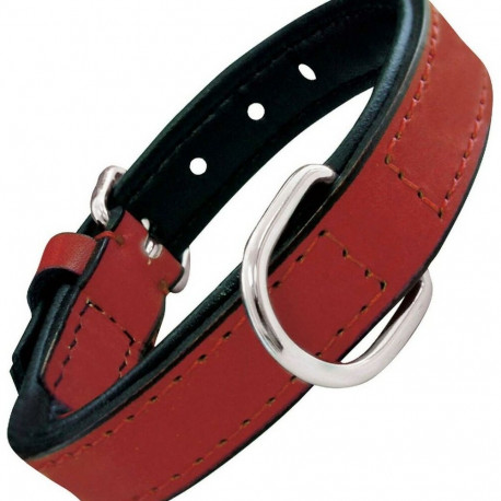 Dog collar Gloria Padded Red (35 x 1,5 cm)