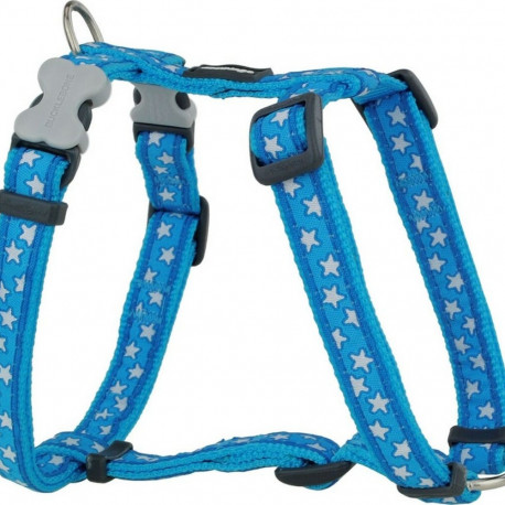 Dog Harness Red Dingo Style Blue Star 30-48 cm