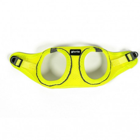 Dog Harness Gloria Air Mesh Trek Star Yellow Size XXXS (18-20 cm)