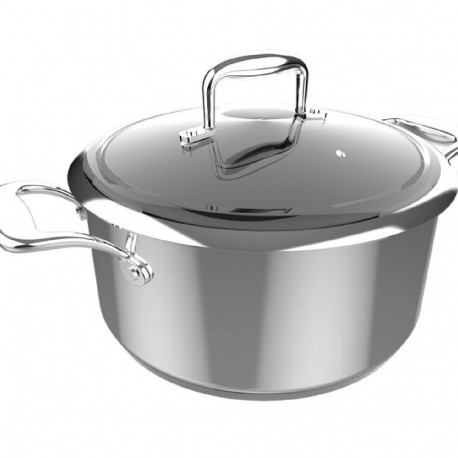 Saucepan Cecotec Polka Classy Ø 24 cm Stainless steel (4 L)