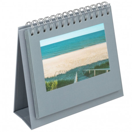 "Walther Spiral-Bilderrahm. 10x15 grau / vertikal 12 Bilder SF440D"