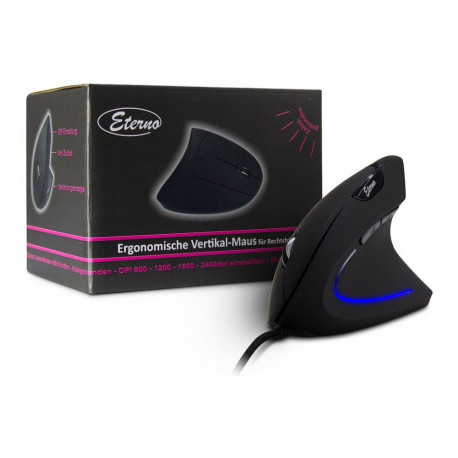 Inter-Tech AC KM-206WR vertikaalne ergonoomiline juhtmega hiir