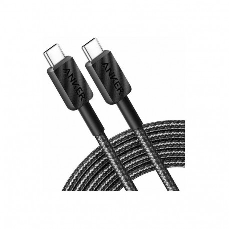 Anker 322 USB-C - USB-C punutud must kaabel 60W 180cm