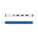 "D TARGUS HyperDrive Flex 8 Port USB-C Hub Blue"