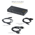 "2 PORT HYBRID USB-C KVM SWITCH"