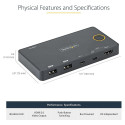 "2 PORT HYBRID USB-C KVM SWITCH"