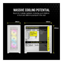 "Midi Corsair iCUE 5000D RGB Airflow Window White"