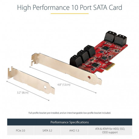 StarTech 10P6G-PCIE-SATA kaart