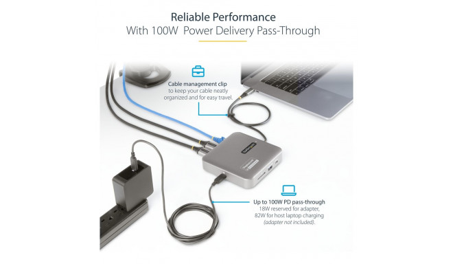 D StarTech USB C mitme pordiga adapter