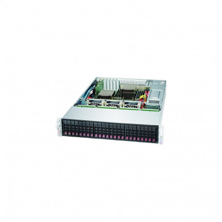 "2HE Supermicro Gehäuse SuperChassis 2U CSE-216BAC4-R1K23LPB Black"