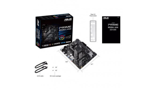 "ASUS PRIME B550M-K ARGB (AMD,AM4,DDR4,mATX)"