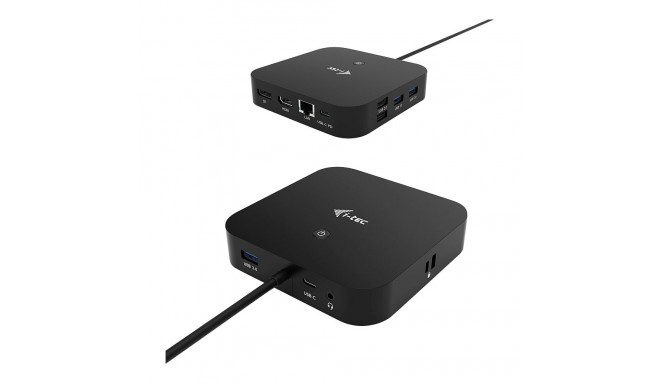 D i-tec USB-C HDMI DP dokkimisjaam + Power Delivery 100W