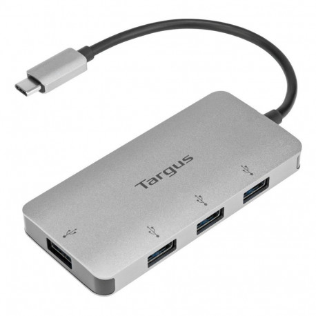 Targus D hõbedane 4-pordiline USB3.0 USB-C SuperSpeed jaotur