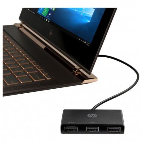 "D HP USB-C HUB 3Port HP SuperSpeed USB3.0 passiv Black"