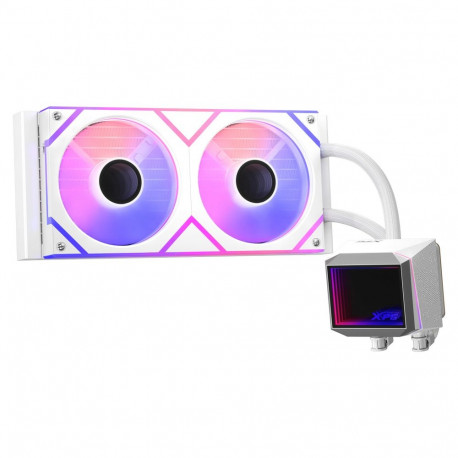 "K COOLER XPG Levante II 240 AIO Wasserkühlung 240mm weiß ARGB"