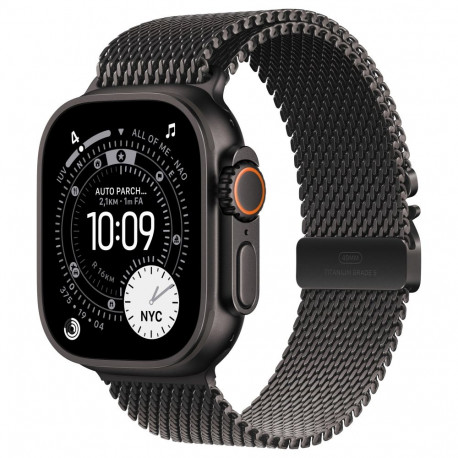 Apple Watch Ultra 3 Titanium Cellular 49mm must (titaanist must milanese) väike